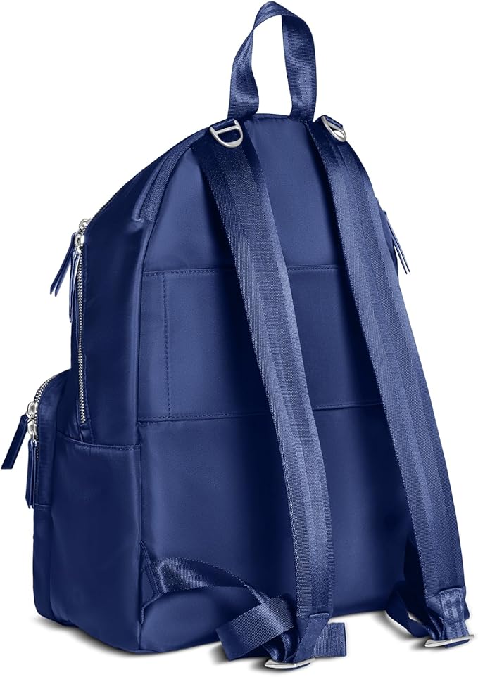 JuJuBe New Everyday Diaper Bag Backpack with Portable Changing Pad, Stroller Straps, Large Travel Backpack for Boy or Girl, Carrying Baby Bottles, Wipes, Diapers, Pacifiers, Navy