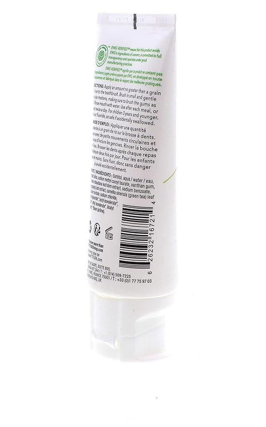 Attitude Baby and Child Fluoride-Free Training Toothpaste, Naturally Derived Ingredients, Vegan, EWG Verified, Strawberry, 2.6 Oz (Pack of 2)
