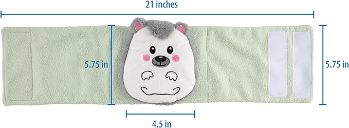 Dr. Brown's Infant Gripebelt Heated Belly Band, Soothe Baby's Tummy with Gentle Warmth and Compression, Hedgehog, 0m+