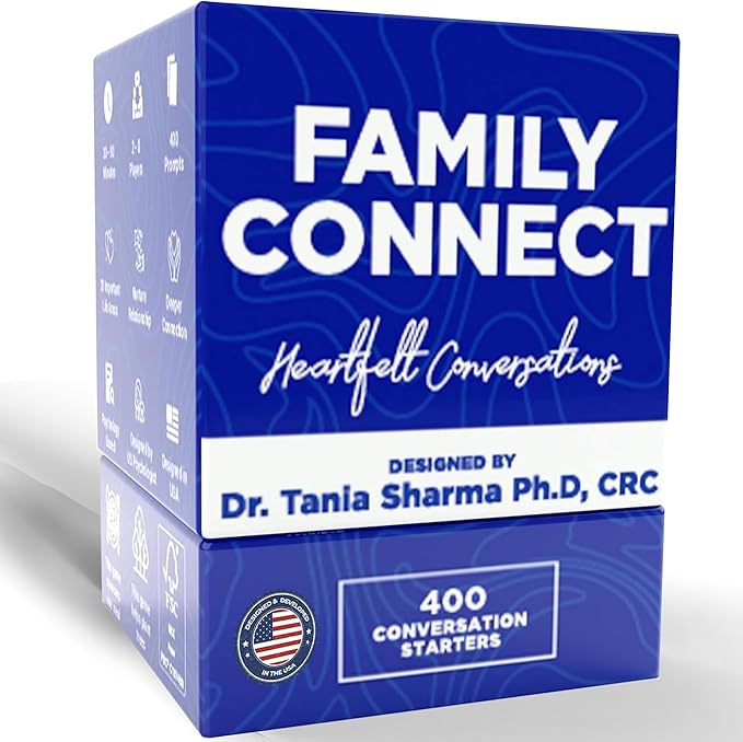 Life Sutra Family Connect - 400 Conversation Starter Cards for Families, Teens & Kids, Car Travel Communication Game, Social Skills & Mindful Therapy Talk, Fun