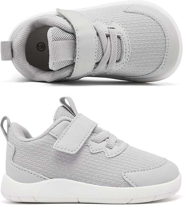 MORENDL Wide Toddler Shoes Baby Walking Shoes Boys & Girls Barefoot Sneakers Zero Drop Comfort Tennis Running Outdoor Activities