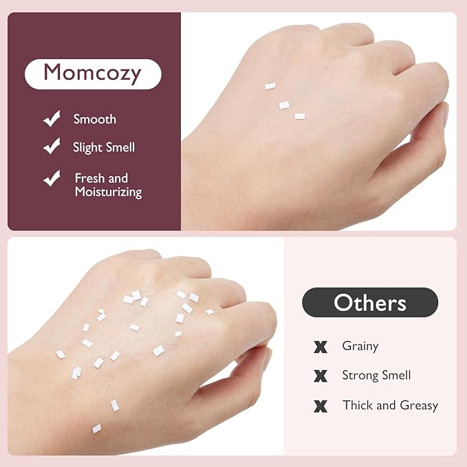 Momcozy Nipple Cream Safe for Breastfeeding, Plant-Based Ingredients, Lanolin-Free Nipple Balm, Soothing Cream, Breastfeeding Essentials for Nursing & Pumping Moms, 1.41 oz (Pack of 2)