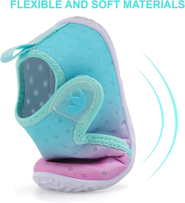 JIASUQI Baby Boys Girls Barefoot Swim Pool Water Shoes Beach Walking Sandals Athletic Sneakers