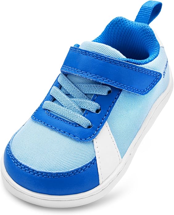 SKYWHEEL Toddler Wide Toe Box Barefoot Shoes Boys Sneakers Kids Tennis Shoes Comfort Lightweight Zero Drop Walking Shoe for Indoor/Outdoor Play