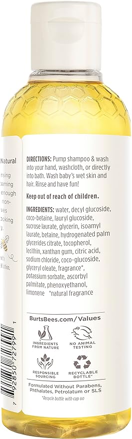 Burt's Bees, Baby Bee No Tear Shampoo & Body Wash, 8 oz
