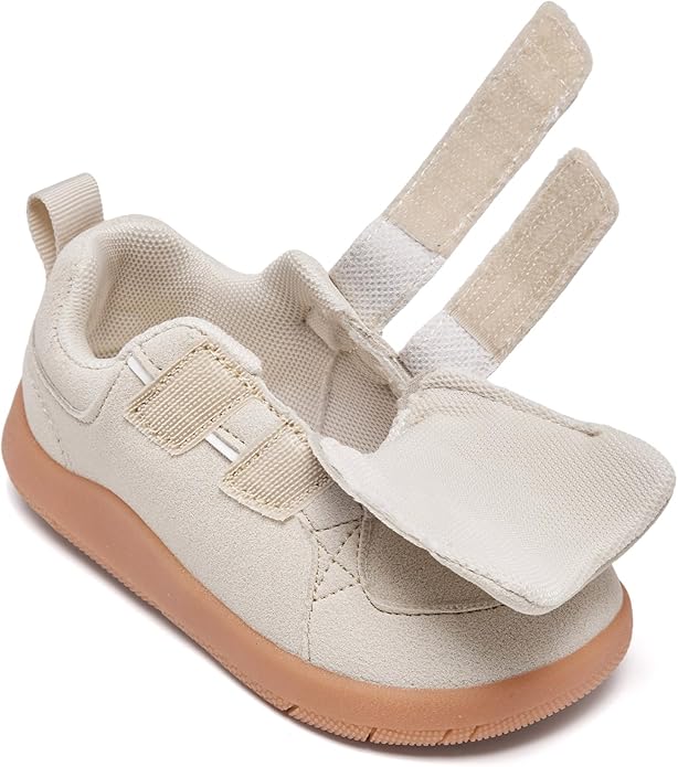 MORENDL Boys & Girls Walking Shoes 0-4 Years Baby Wide Toe Box Barefoot Shoes Toddler Sneakers