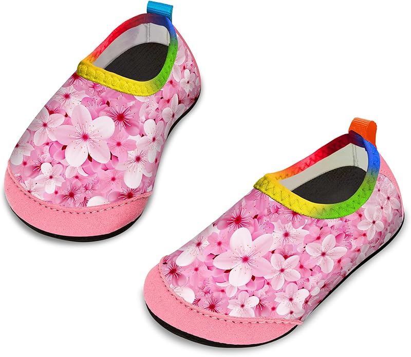 Baby Boys and Girls Swim Water Shoes Barefoot Aqua Socks Non-Slip for Beach Pool Toddler Kids