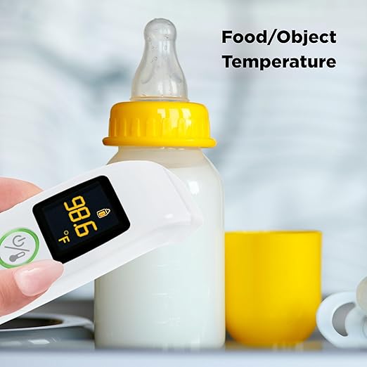 MOBI Air Non-Contact Forehead Thermometer w/Integrated Distance Sensor, Smart Medication Reminder & Memory Recall, Fever Thermometer, Forehead Thermometer, Digital Baby Thermometer, Body Temperature