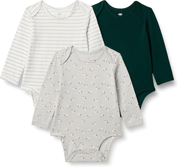 Amazon Essentials x Sofia Grainge Unisex Babies' Long Sleeve Crew Neck Bodysuit