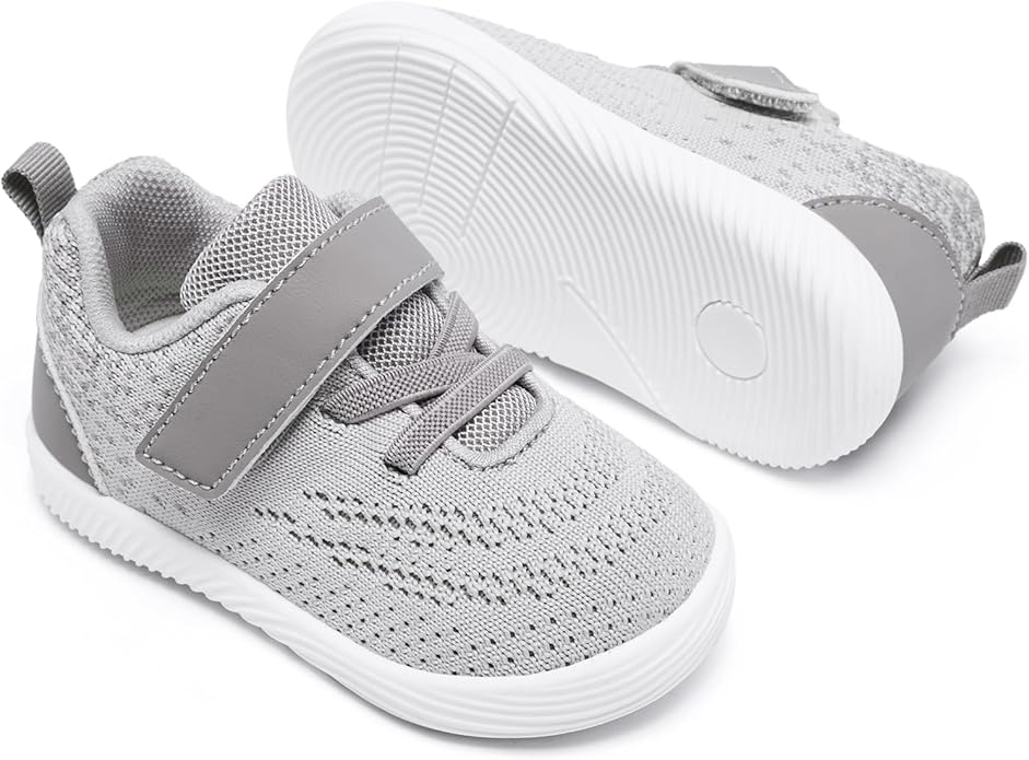 MORENDL Toddler Sneakers Baby Boys & Girls Barefoot Shoes Lightweight Breathable Walking Running Tennis Athletic Sport Shoes