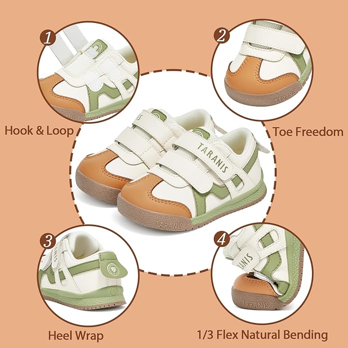 TARANIS Toddler Walking Shoes Wide Running Kids Sneakers Tennis Athletic Sport Shoes