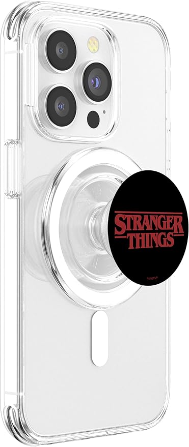 Stranger Things Basic Text Logo PopSockets PopGrip for MagSafe