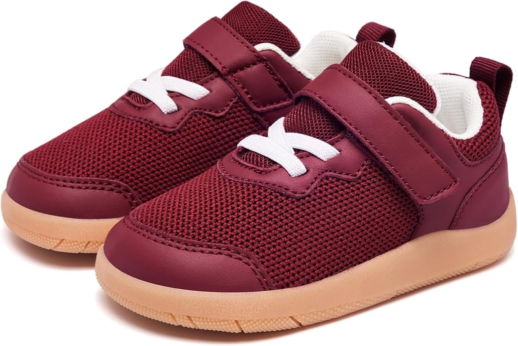 Wide Toe Box Toddler Shoes Baby First Walking Shoe Boys Girls Non-Slip Zero Drop Minimalist Tennis Sneakers