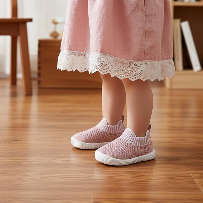 MORENDL Baby Toddler Walking Socks Non-Slip Breathable Unisex Casual Sneakers