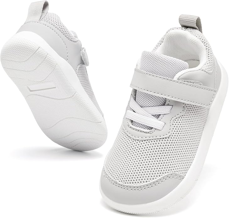 Wide Toe Box Toddler Shoes Baby First Walking Shoe Boys Girls Non-Slip Zero Drop Minimalist Tennis Sneakers