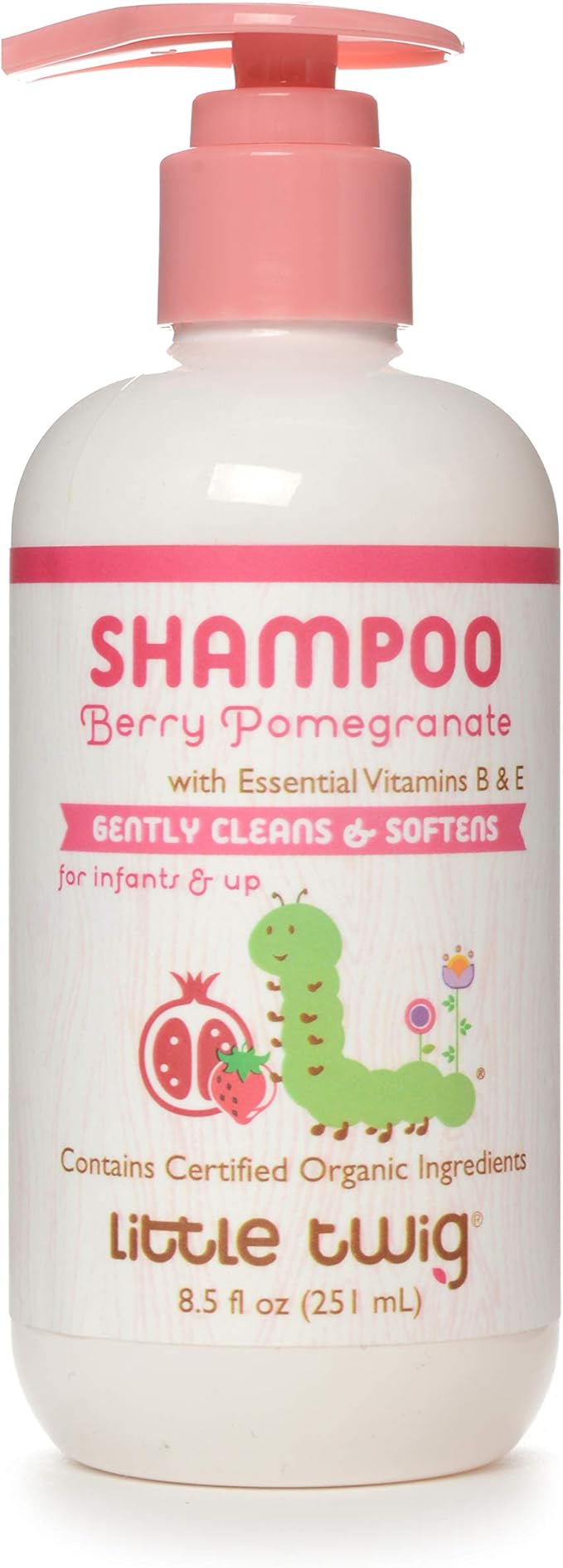 Little Twig Shampoo, Natural Plant Derived Formula, Berry Pomegranate, 8.5 fl oz.