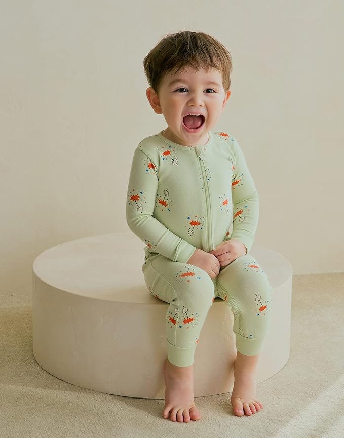 moimoln Modal Cotton Infant Toddler Boys Girls One-Piece Snug fit Romper Playsuits