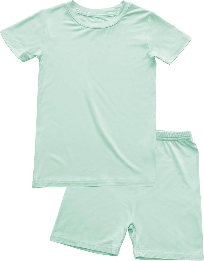 BABY 2T-10Y Toddler Kids Girls Boys Soft Comfy 2pcs Set Short Sleeve Shirts and Pants Sets