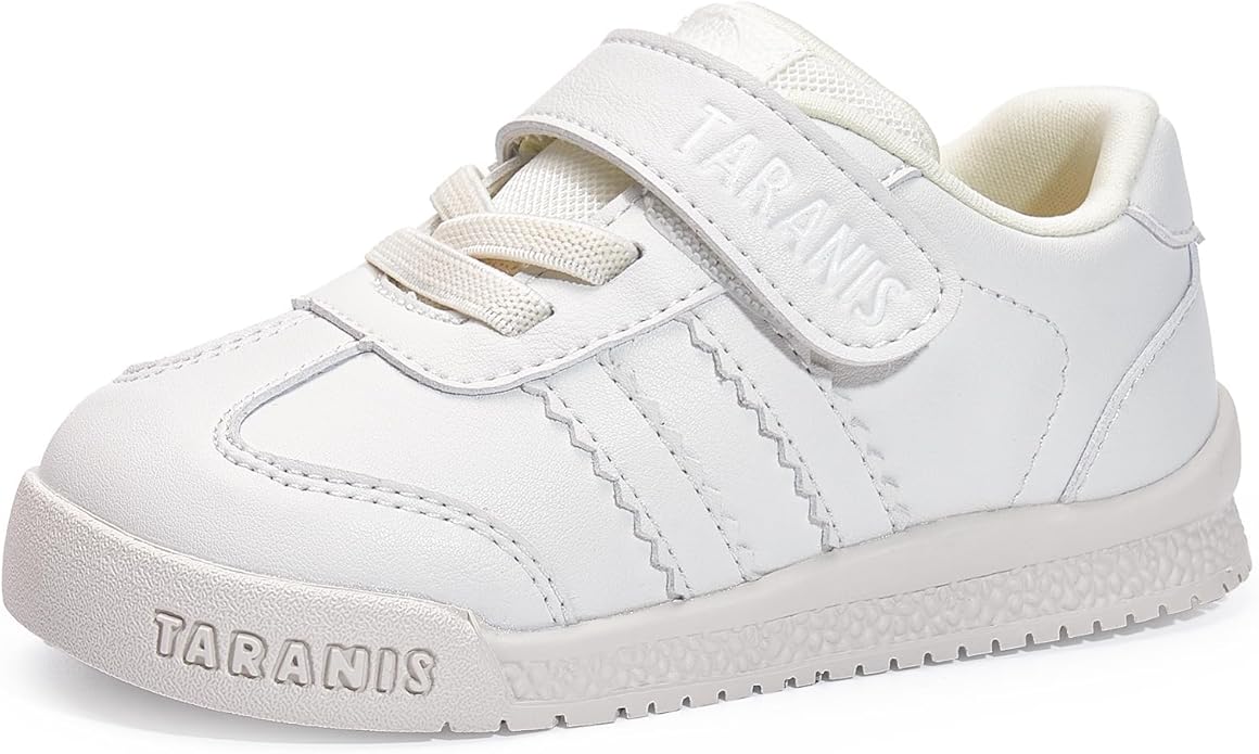 TARANIS Baby Shoes Toddler Sneakers - Wide Toe Box First Walker Shoes for Boys Girls, Easy Hook and Loop