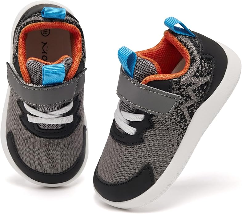 MORENDL Wide Toddler Shoes Baby Walking Shoes Boys & Girls Barefoot Sneakers Zero Drop Comfort Tennis Running Outdoor Activities