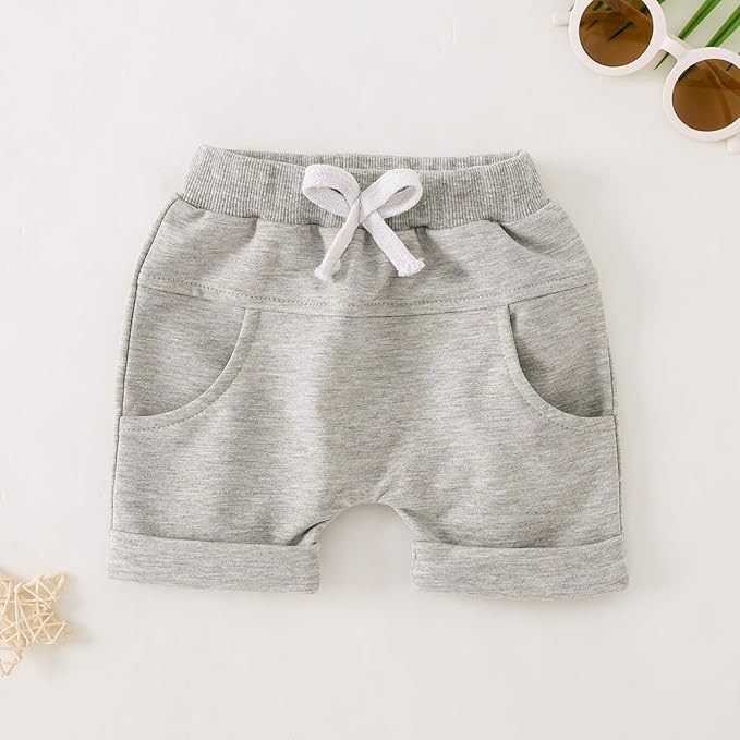 Yvowming 0-4T Toddler Baby Boy Clothes Kids Summer Truck Print T Shirt Short Set with Pockets