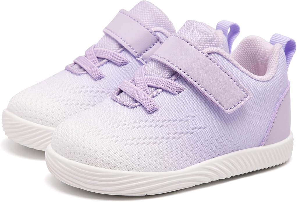 MORENDL Toddler Sneakers Baby Boys & Girls Barefoot Shoes Lightweight Breathable Walking Running Tennis Athletic Sport Shoes