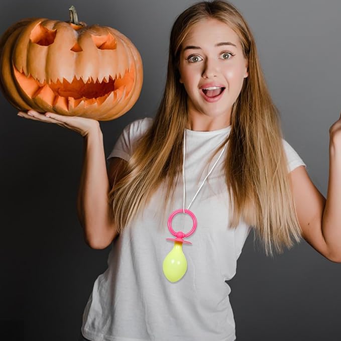 IMIKEYA Halloween Oversized Pacifier for Cosplay Party Decoration, Funny Photo Booth Prop Large Pacifier Novelty Costume Accessory Jumbo Pacifier A