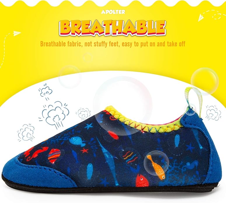 Baby Boys and Girls Swim Water Shoes Barefoot Aqua Socks Non-Slip for Beach Pool Toddler Kids