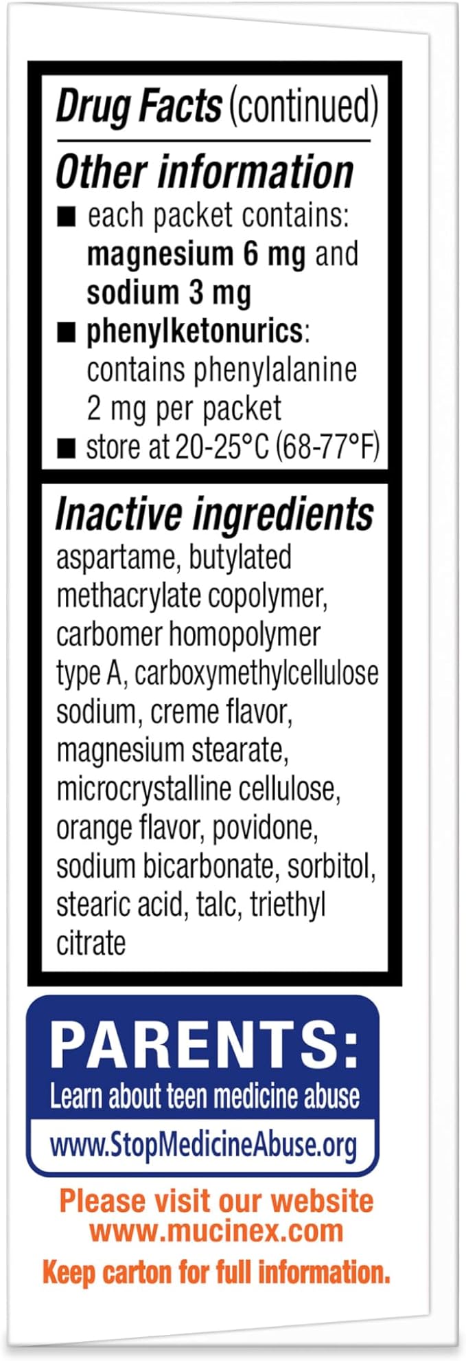 Mucinex Children's Chest Congestion Expectorant and Cough Suppressant Mini-Melts, Orange Cream, 12 Count (Packaging May Vary)