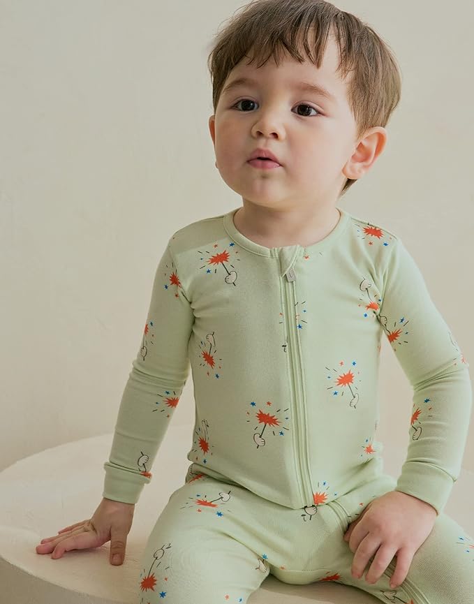 moimoln Modal Cotton Infant Toddler Boys Girls One-Piece Snug fit Romper Playsuits