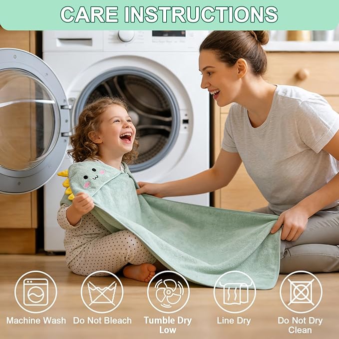 14PCS Baby Bath Towels Set, Includes 4 Hooded Towels (31.5”x31.5”) & 10 Washcloths, Ultra Soft & Absorbent Coral Fleece, for Newborn to Toddler, Essential