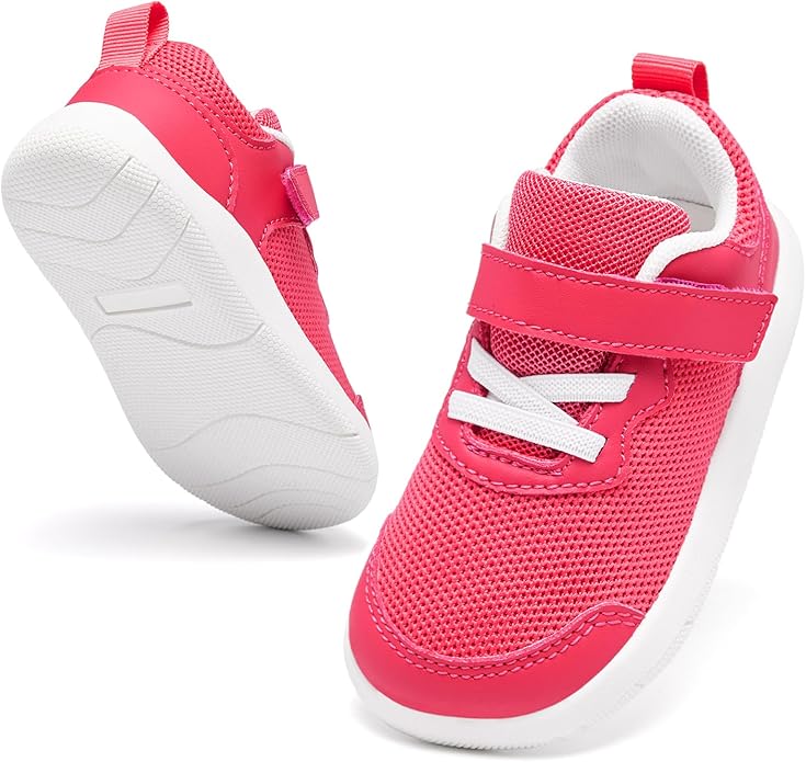 Wide Toe Box Toddler Shoes Baby First Walking Shoe Boys Girls Non-Slip Zero Drop Minimalist Tennis Sneakers