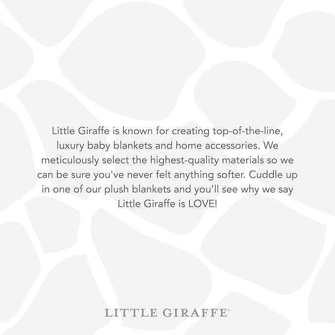 Little Giraffe Posh Mink Baby Blanket - Double-Sided Ultra Soft Plush Fabric, for New Moms, Newborn Must-Have for Girls & Boys, Cozy & Cuddly Comfort Blanket, 29" x 35", Silver