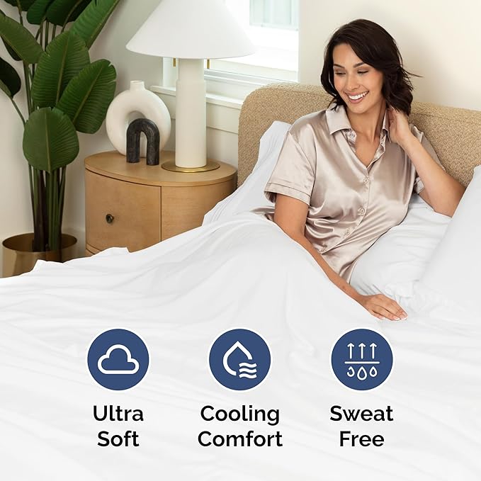 Full XL Bed Sheets - Extra Long Extended Full Sheet – Luxurious, Easy-Fit Sheet Set - Fits between 8” to 16" Deep Pockets, 54" x 80" for Full XL Mattresses - Ideal for Extra Long Full Beds