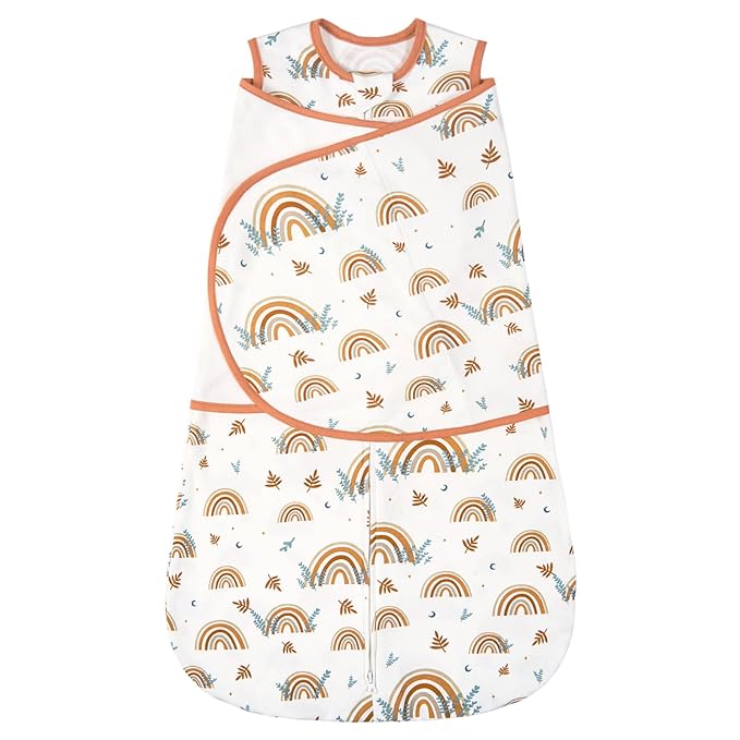 ZIGJOY Baby Swaddle Sleep Sack, 1.0 TOG Sleep Sack Swaddles for Newborns & infant 6-12 Months 100% Cotton Baby Wearable Blanket for Newborn Registry Essentials