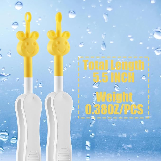3 in 1 Baby Nose and Ear Gadget Safe Baby Nose Picker Nose Cleaner for Baby Infants and Toddlers Dual Earwax and Snot Removal Baby Must Have Items (Yellow)