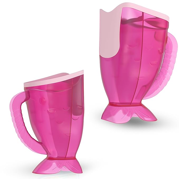 Pink Baby Rinser Cup and Bath Pail - Tear-Free, Non-Toxic, BPA-Free Accessory for Kids of All Ages - Provides Gentle, Safe, Enjoyable Bathing