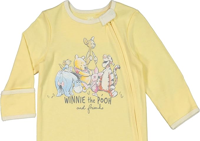 Disney Winnie the Pooh,Lion King,Pixar Monsters Inc. Baby Sleep N' Play Coverall Bib Blanket and Burp Cloth 4 Piece Set