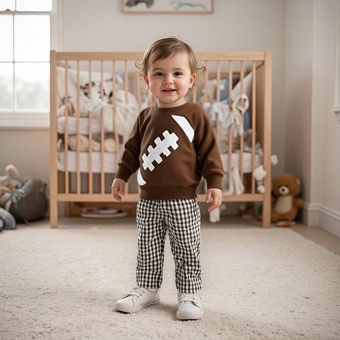 Infant Baby Boy Fall Clothes Set Funny Letter Sweatshirt Pant Outfit Toddler Winter Clothes 6 12 18 Months 2T 3T