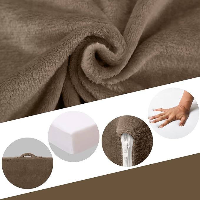 MeMoreCool Foldable Floor Mattress Kids Trifold Mat, Kids Folding Mattress Portable Futon, 57x22 Inch Coffee