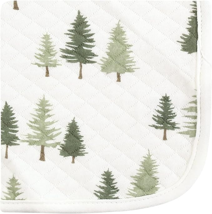Hudson Baby Unisex Baby Quilted Cotton Washcloths, Forest Animals, One Size