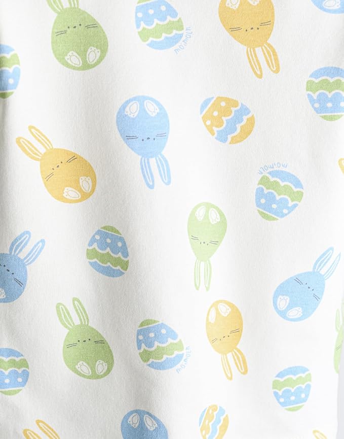 moimoln Sibling Matching 6M-8Y Soft Warm Cotton Modal Character Long Sleeve Snug-Fit Pajama Long Sleeve Sleepwear Daily