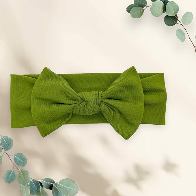 Baby Girl Headbands-Infant,Toddler Cotton Handmade Hairbands with Bows Child Hair Accessories