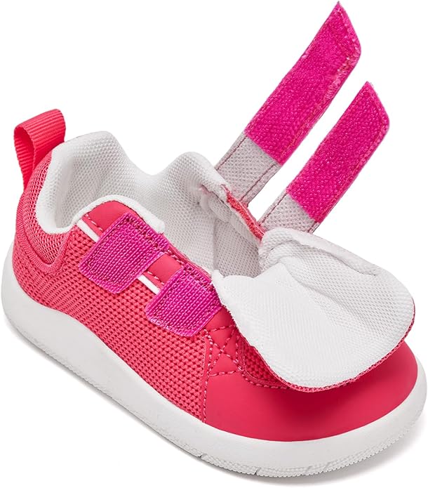 MORENDL Boys & Girls Walking Shoes 0-4 Years Baby Wide Toe Box Barefoot Shoes Toddler Sneakers