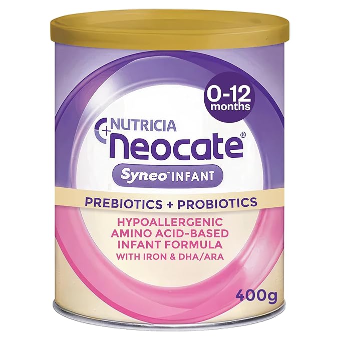 Neocate Syneo Infant - Hypoallergenic, Dairy-Free, Amino Acid-Based Baby Formula with Prebiotic Fiber, Probiotics & DHA/ARA - Food Allergy-Friendly Formula - 14.1 oz (Pack of 1)