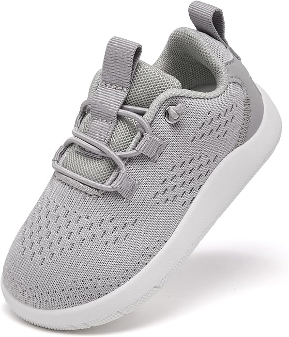 MORENDL Wide Toddler Shoes Baby Walking Shoes Girls Boys Zero Drop Minimalist Sneakers Slip On Tennis Shoe Breathable Naturally Flexible