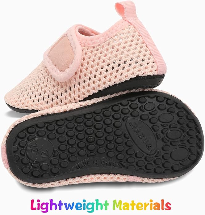 JIASUQI Baby Boys and Girls Barefoot Swim Water Skin Shoes Aqua Socks for Beach Swim Pool