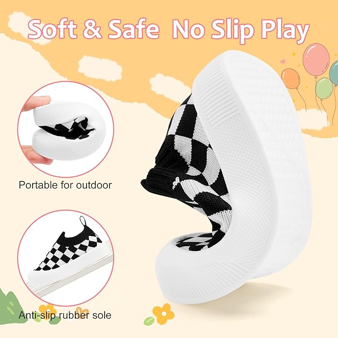 VIFUUR Baby Shoes Girls Boys Toddler Sneakers Non-Slip First Walkers Shoes for Babies 6 9 12 18 24 Months