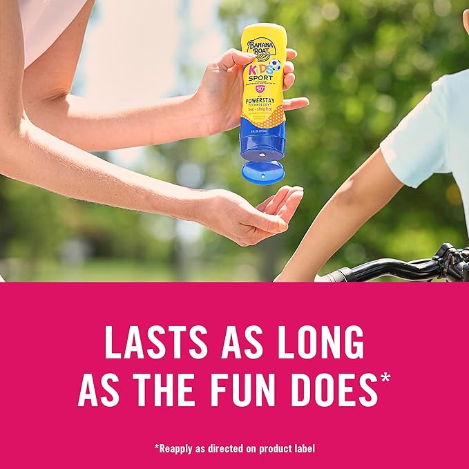Banana Boat Kids Sport Lotion, SPF 50+, 6oz each, Twin Pack