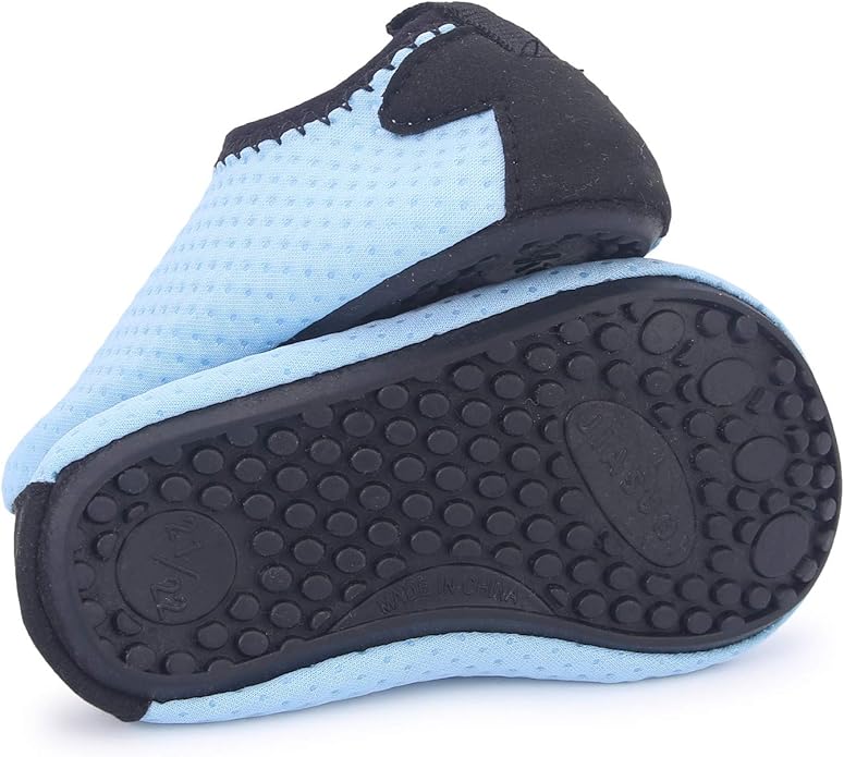 JIASUQI Baby Boys and Girls Barefoot Swim Water Skin Shoes Aqua Socks for Beach Swim Pool